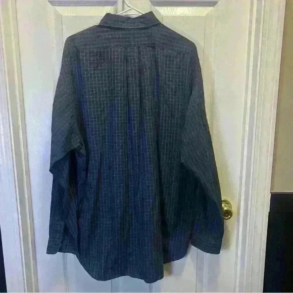 Ralph Lauren Blake vintage 100% cotton green blue plaid shirt men’s sz XL - Picture 4 of 5